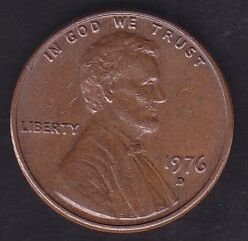 Amerika 1 Cent 1976 D