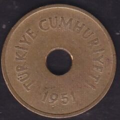 1951 Yılı 2.5 Kuruş