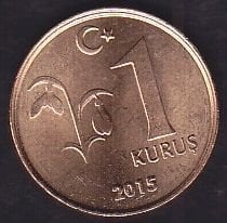 2015 Yılı 1 Kuruş Çilaltı Çil