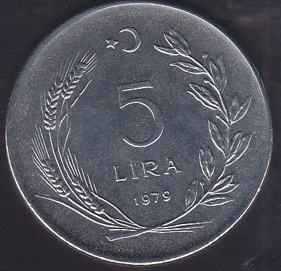 1979 YILI 5 LİRA ÇİLALTI