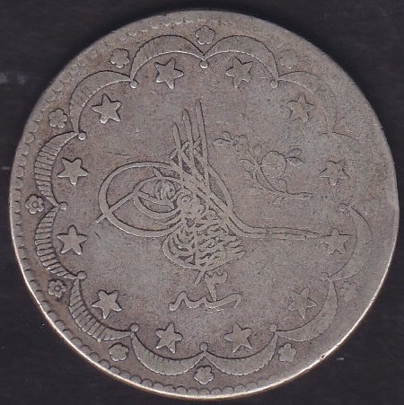 1293 / 3 Abdulhamid 20 Kuruş Gümüş