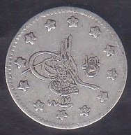 1293 / 17 Abdulhamit 1 Kuruş Çok Temiz Gümüş