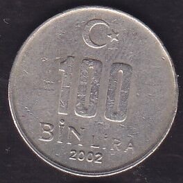 2002 Yılı 100 Bin Lira