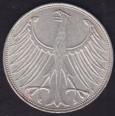 Almanya 5 Mark 1973 Gümüş ( 11.2 Gram )
