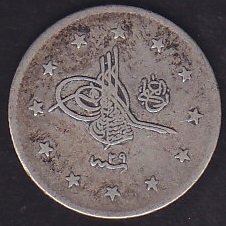 1293 / 29 Abdulhamid 2 Kuruş Gümüş