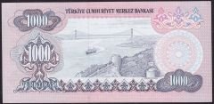 6.Emisyon 3.Tertip 1000 Lira F39 592434 Çilaltı Çil