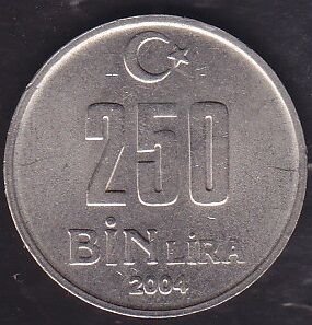 2004 Yılı 250 Bin Lira