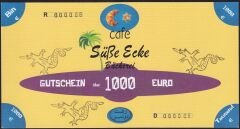 Almanya Tatlı Köşe Fırını 1000 Euro 2011 Fantazi Para