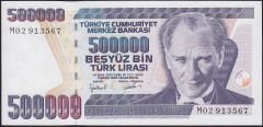 7.Emisyon 4.Tertip 500000 Lira M02 913567 Çilaltı Çil