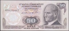 6.Emisyon 1.Tertip 50 Lira H74 271662 Çilaltı Çil