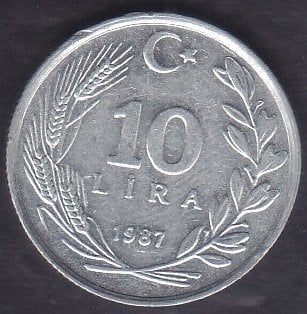 1987 YILI 10 LİRA