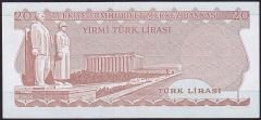 6.Emisyon 4.Tertip 20 Lira I87 672575 Çil