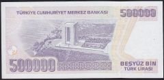 7.Emisyon 4.Tertip 500000 Lira J56 976478 Çil