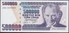 7.Emisyon 4.Tertip 500000 Lira J41 339307 Çil