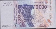 Batı Afrika Devletleri 10000 Frank 2003 Çilaltı ( A ) Pick 118A Fildişi Sahilleri