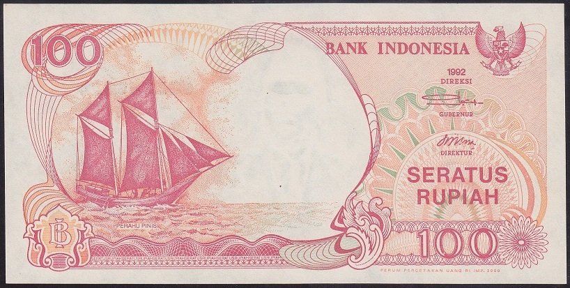 Endonezya 100 Rupiah 1992 / 2000 ÇİL Pick 127h