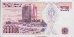 7.Emisyon 1.Tertip 20000 Lira C86 473405 Ççt Çilaltı