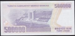 7.Emisyon 4.Tertip 500000 Lira J10 363911 Çil