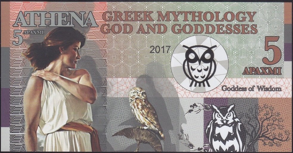 Yunan Mitolojisi - Athena 5 Apaxmi 2017 Çil Fantazi Para