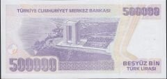 7.Emisyon 4.Tertip 500000 Lira J06 326267 Çilaltı Çil