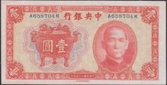 Çin 1 Yuan 1936 Çok Çok Temiz +