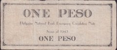 Filipinler 1 Piso 1942 Temiz Arka yüz ters yönde basılmış ilginç bir para