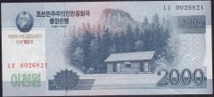 Kuzey Kore 2000 Won 2013 Çil Pick CS16 Hatıra