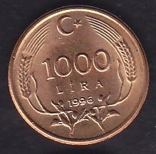 1996 Yılı 1000 Lira Çilaltı Çil