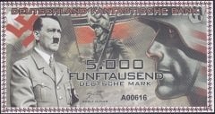 Almanya 5000 Mark Çil Nazi - Hitler Fantazi Para