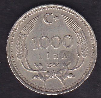 1992 Yılı 1000 Lira