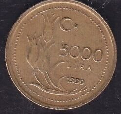 1999 Yılı 5000 Lira
