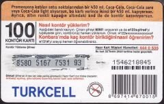 Turkcell Hazır Kart 100 Kontör Coca Cola