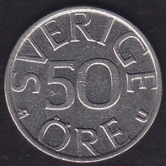 İsveç 50 Öre 1980