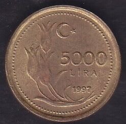 1997 Yılı 5000 Lira