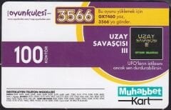 Turkcell Muhabbet Kart 100 Kontör Uzay Savaşçısı