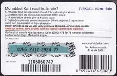 Turkcell Muhabbet Kart 100 Kontör Uzay Savaşçısı