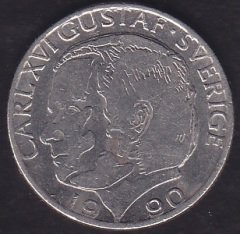 İsveç 1 Kron 1990