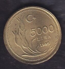 1995 Yılı 5000 Lira Çil