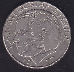 İsveç 1 Kron 1977
