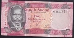 SOUTH SUDAN 5 POUND 2011 ÇİL