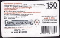 Turkcell Hazır Kart 150 Kontör 2010