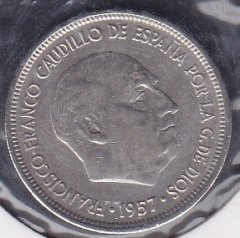 İspanya 5 Pesetas 1957