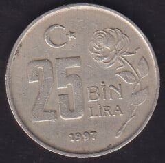 1997 Yılı 25000 Lira