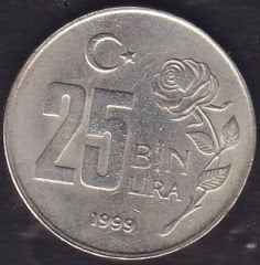 1999 Yılı 25000 Lira