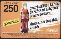 Turkcell Hazır Kart 250 Kontör Coca Cola