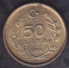 1988 Yılı 50 Lira