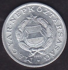 Macaristan 1 Forint 1989
