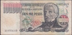 Arjantin 100000 Pesos 1979-1983 Çok Temiz Pick308b