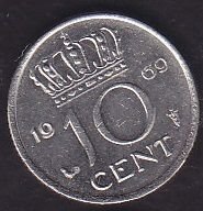 Hollanda 10 Cent 1969