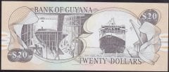 Guyana 20 Dolar 1996 - 2009 Çil Pick 30e (444)